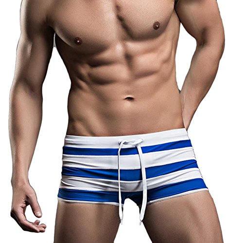 Zengvee Men's Swimming Boxer Low Rise Swimsuits Beachwear