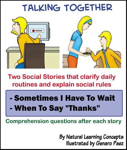 Social Story - Sometimes I Have to Wait and When to Say Thanks by Natural Learning Concepts