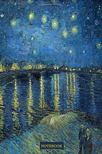 Algopix Similar Product 5 - Van Gogh Notebook Starry Night Over
