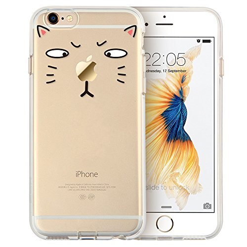 iPhone 6 Case, iPhone 6 Case Clear with Cartoon Pattern, ESR iPhone 6 / 6S Protective Case Soft Flexible TPU Back Cover Bumper Ultra Thin Case for 4.7 inches iPhone 6 iPhone 6s (Tom Cat)