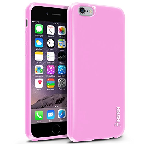 iPhone 6/ 6S Case, Insten [Slim Fit] TPU Case Skin Cover [Anti-Shock Protection] Compatible with Apple iPhone 6/ 6S (4.7) Late 2014 Model, Light Pink Jelly