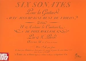 Six Sonates Pour la Guitare Avec Accompagnement de Violon Op. 11: Dixieme Ouverture En Sonate Pour Guitare Et Violon D'Iphigenie En Aulide de Gluck (Editions Chanterelle) (Spanish Edition) by Pierre Porro