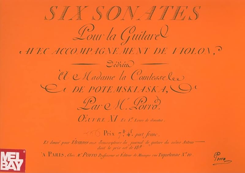 Six Sonates Pour la Guitare Avec Accompagnement de Violon Op. 11: Dixieme Ouverture En Sonate Pour Guitare Et Violon D'Iphigenie En Aulide de Gluck (Editions Chanterelle) (Spanish Edition) by Pierre Porro