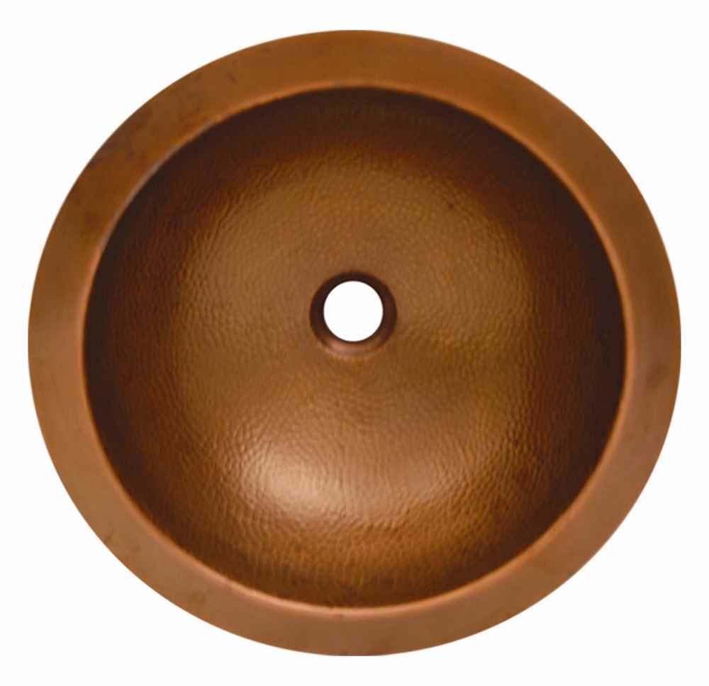 

Copperhaus Round Undermount Sink Hammered Copper