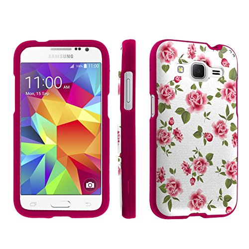 Skinguardz Samsung Galaxy Prevail LTE / Core Prime (White Rose Garden) Designer Hard Protector Case