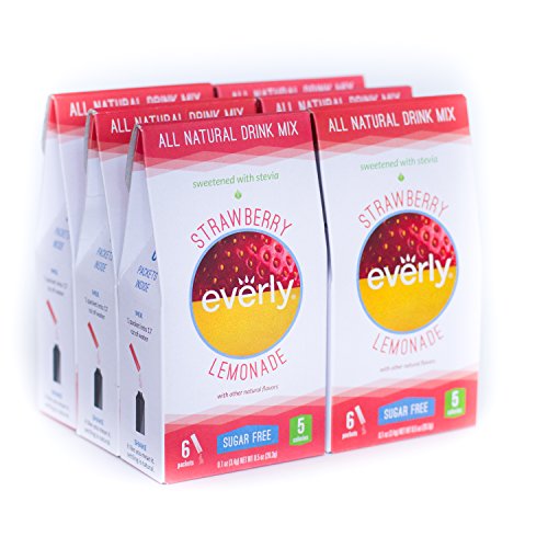 Everly Hydration - Strawberry Lemonade (36 packets) - Natural, Sugar Free, Zero Calorie Drink Mix - Healthy Water Enhancer - No Artificial Ingredients, No Preservatives