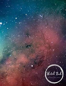 Sketch Book | 120 blank pages | 8.5x11: Watercolor Space Design | Sketching, Drawing and Creative Doodling (Sketchbook Space Design)