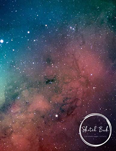 Sketch Book | 120 blank pages | 8.5x11: Watercolor Space Design | Sketching, Drawing and Creative Doodling (Sketchbook Space Design) by WILDCAT Sketch Books