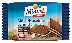 Minus L - Milch-Haselnuss-Schnitte - 4x25g: Amazon.de: Lebensmittel ...