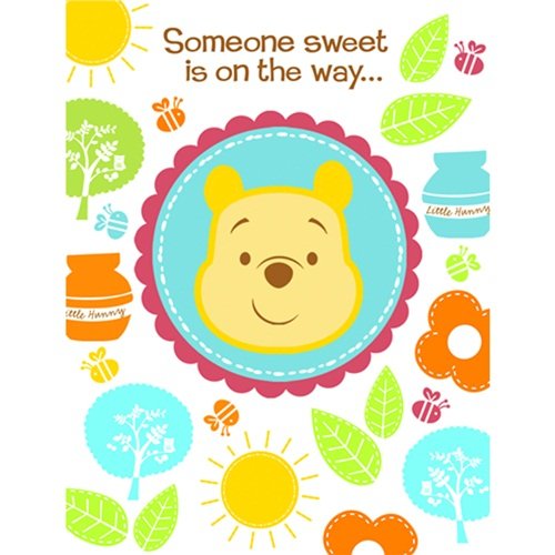

Disney Pooh Little Hunny Bunny Baby Shower Invitations (8 count) Party Accessory