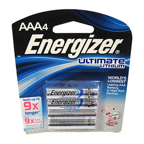 

Energizer L92BP-4 4 Pk AAA Ultimate Lithium Battery