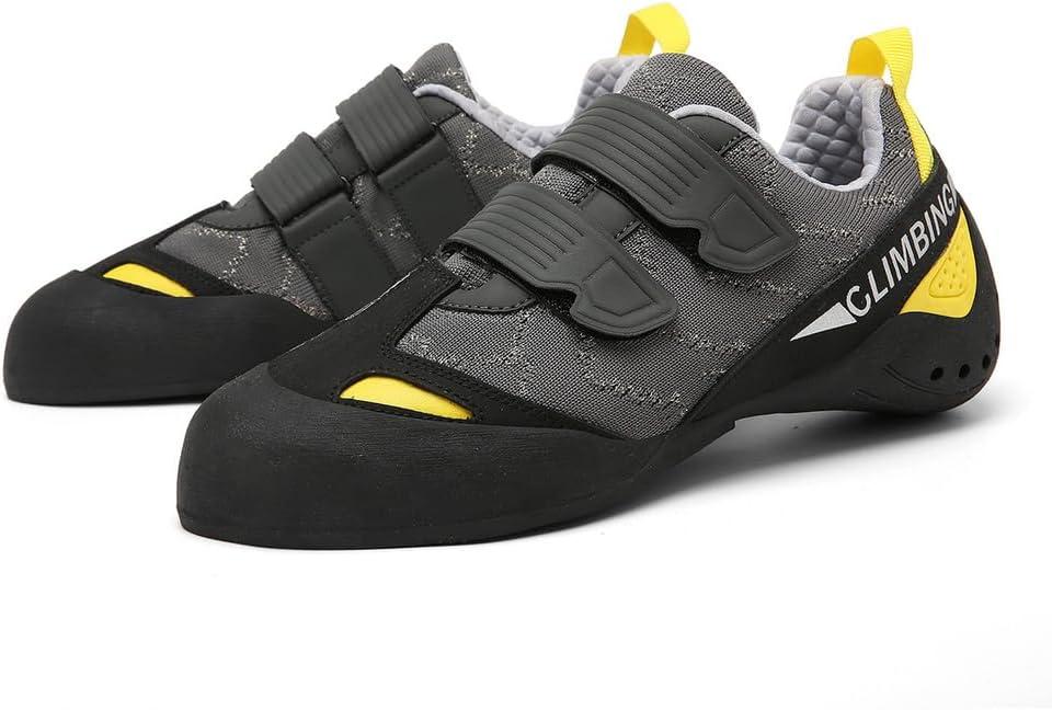Mens Youth Wall Climbing Shoes, Non-Slip Lightweight Bouldering Sport Sneaker Breathable Rock Climbing Shoes For Adult_vogvips.com