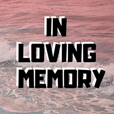 In Loving Memory: Funeral Guest Book Beach With Name And Address Unique And Rustic for death loss and grief