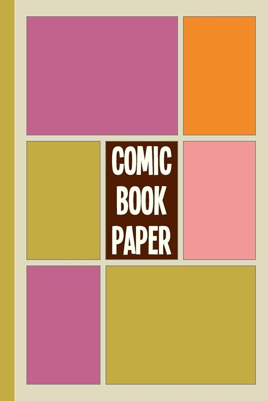 Comic Book Paper: 6 x 9", 120 Pages of Blank Storyboard Pages for you to Fill with your own Unique Comics and Graphic Novels by Autumn Tea Journals