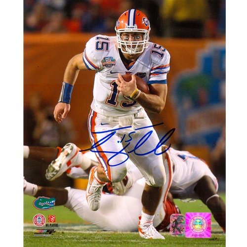 

Tim Tebow Autographed Florida Gators (08 BCS Running) 8x10 Photo - Tebow Holo