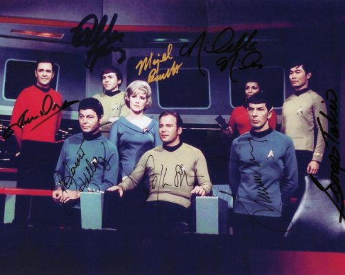 

Star Trek Cast Signed Autographed 8 X 10 RP Photo - Mint Condition