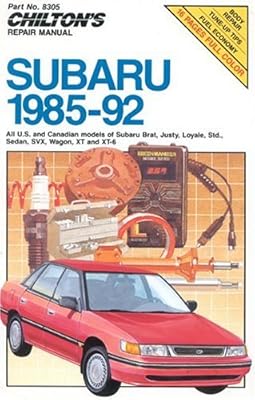 Subaru, 1985-92 (Chilton's Repair Manuals)