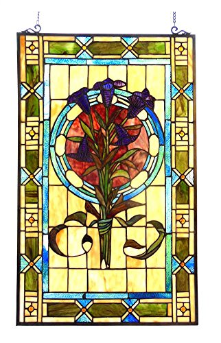 Chloe Lighting Tiffany Style Tulips Window Panel
