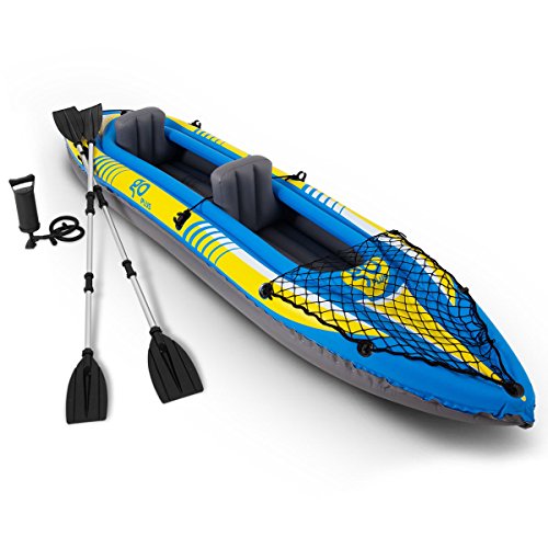 Algopix Similar Product 20 - Goplus Inflatable Kayak 3 Seperate Air