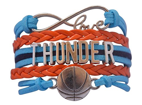 Oklahoma City Thunder Bracelet, OKC Thunder Jewelry, Basketball Bracelet, NBA Bracelet & Perfect Gift