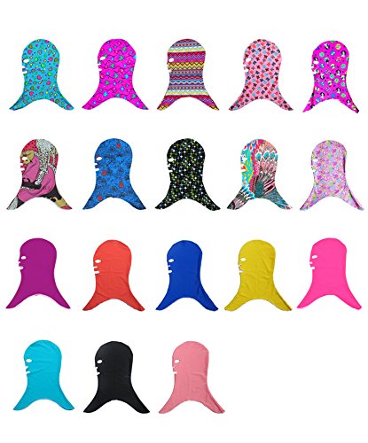 SHP-ZONE Facekini Face Kini Swimming Cap Uv Protection Face Mask Guard Head Cap Protect Some Bug Biting Jellyfish for Head or Bike Cap Block Dust