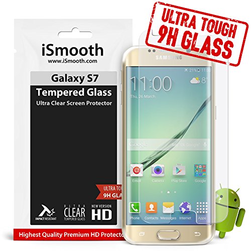 Samsung Galaxy S7 Tempered Glass Screen Protector, Protects Your Phone From Drops And Scratches - Max Clarity & Touch Accuracy