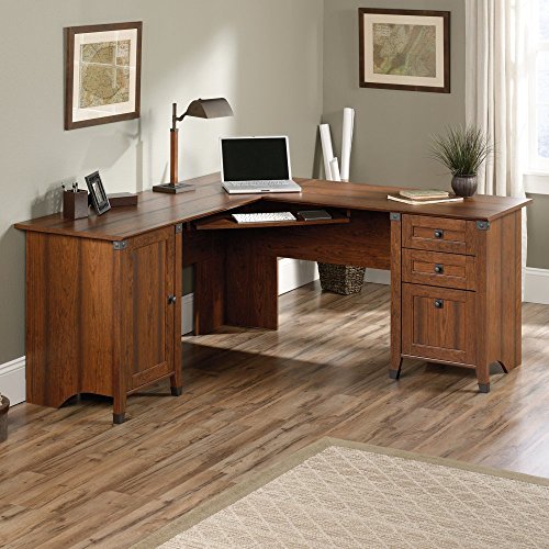 

Sauder Carson Forge Corner Computer Desk - Cherry