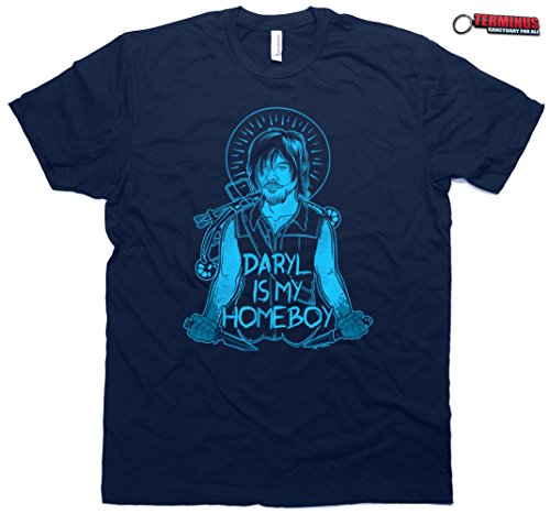 Daryl Is My Homeboy T-Shirt & Keychain Norman Reedus Walking Daryl Dixon Dead Men's
