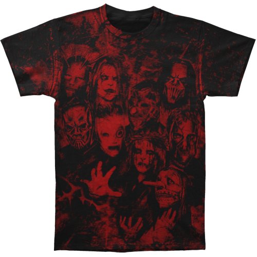 Slipknot Men's The 9 Thorns Allover T-shirt Black