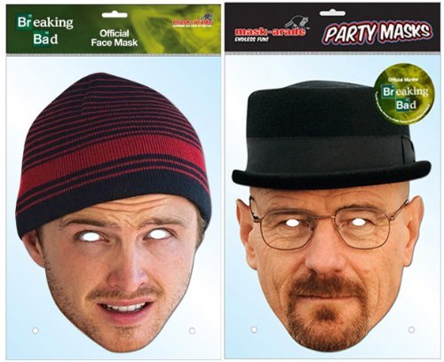 TWIN PACK Breaking Bad - 2 x Officially Licensed Breaking Bad Masks