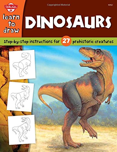 Dinosaurs: Step-by-step instructions for 27 prehistoric creatures (Learn to Draw)