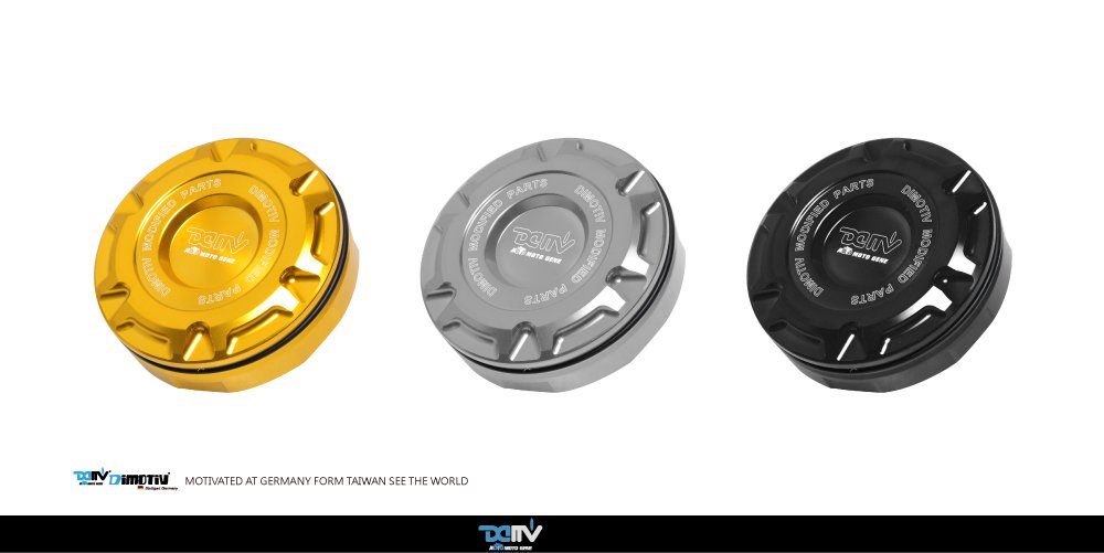 

Dimotiv Brake/Rear Oil Reservoir Cap for KAWASAKI,HONDA,SUZUKI,YAMAHA (GOLD)
