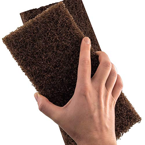 Algopix Similar Product 14 - Heavy Duty XL Brown Scouring Pad 100