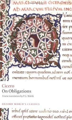 On Obligations: De Officiis (Oxford World's Classics) by Cicero