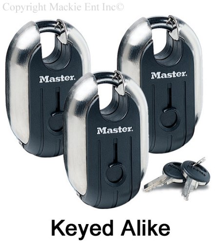 

Master Lock - Titanium Trailer Door Locks 2-7/16" #187KA-3 Pack