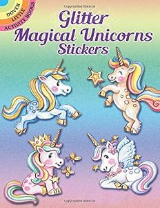 Glitter Magical Unicorns Stickers by melissa gavia