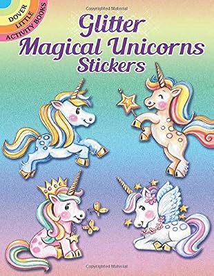 Glitter Magical Unicorns Stickers