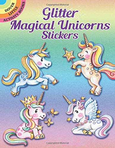 Glitter Magical Unicorns Stickers by melissa gavia