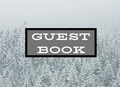 Guest Book: Sleek Matte cover with 75 pages in this 8.25 x 6 book.