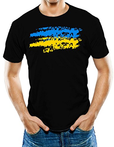 Universal Apparel Men's Ukraine Ukrainian Flag T-Shirt