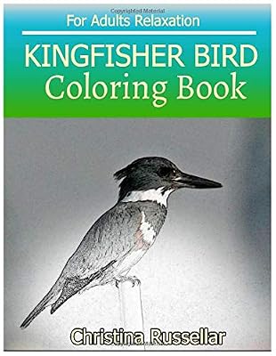 KINGFISHER BIRD Coloring Book For Adults Relaxation: KINGFISHER BIRD sketch coloring book 80 Pictures , Creativity and Mindfulness