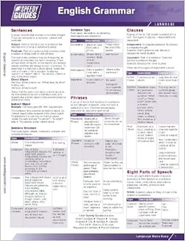 English Grammar Quick Reference Guide: Valerie Swift, Drew Sellers ...