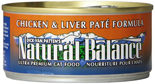 Natural Balance Canned Cat Food, Chicken and Liver Pate Recipe, 24 x 6 Ounce Pack