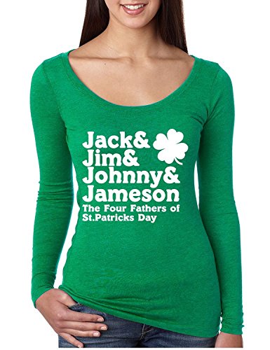 Allntrends Women's Shirt Jack&Jim St Patrick's Day Shamrock