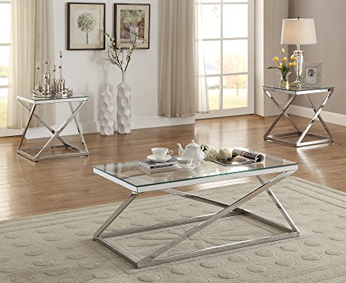 Algopix Similar Product 5 - Benzara BM167165 Metal Base Table Set