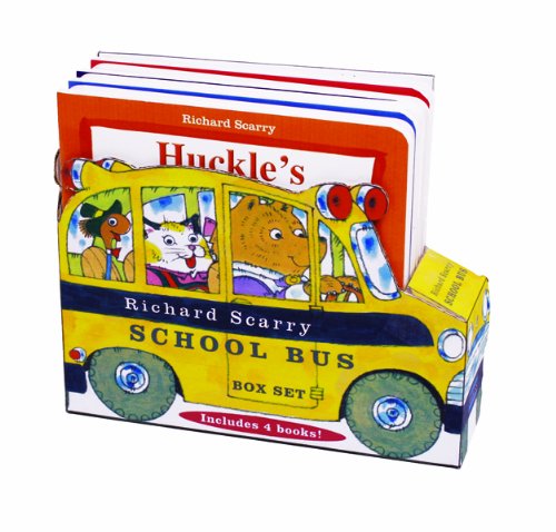 Richard Scarry's school bus box set by Richard Scarry