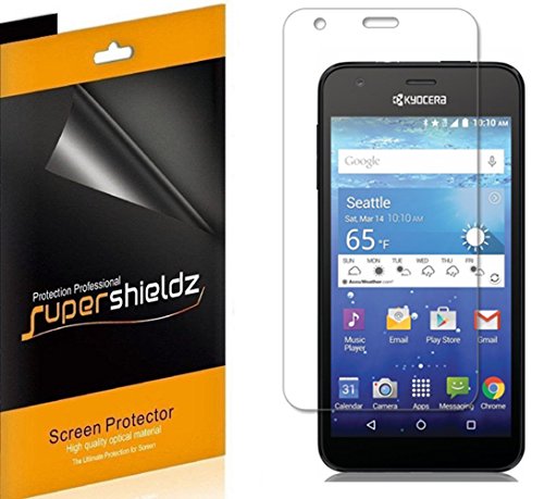 Kyocera Hydro Wave / Hydro Air Screen Protector [6-Pack] SUPERSHIELDZ- Anti-Bubble High Definition Clear Shield -Lifetime Replacements Warranty - Retail Packaging