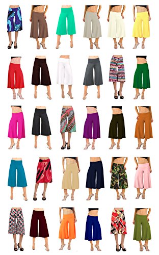 Flowy Soft Gaucho Pants Made in the USA 25 colors available - CAPRIS