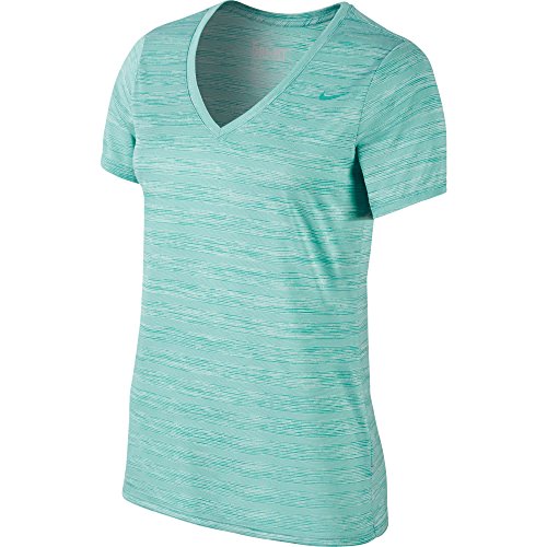 New Nike Women's Legend V-Neck Veneer Short-Sleeve Shirt