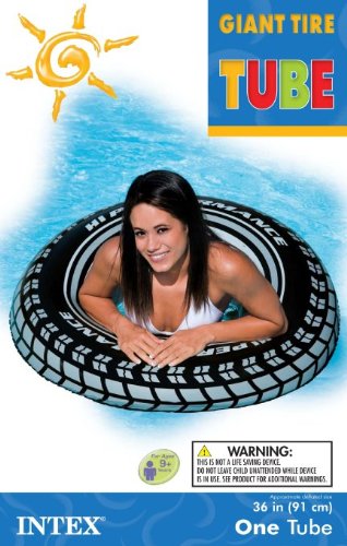 

INTEX Giant 36" Tire Inflatable Floating Swimming Tube Raft - (Set of 2)